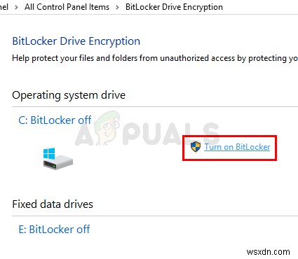 Windows 10 এ সিস্টেম ড্রাইভের জন্য BitLocker কিভাবে চালু বা বন্ধ করবেন