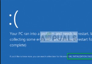 ঠিক করুন:HAL_INITIALIZATION_FAILED BSOD 