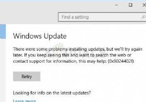 ঠিক করুন:উইন্ডোজ আপডেট ত্রুটি 0x8024402f 