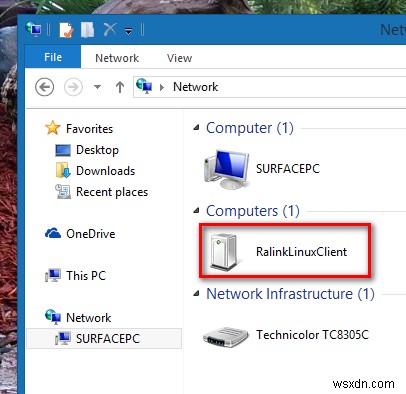 কেন RalinkLinuxClient উইন্ডোজ নেটওয়ার্কে প্রদর্শিত হচ্ছে? 