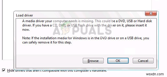 ঠিক করুন:আপনার কম্পিউটারের প্রয়োজনীয় একটি মিডিয়া ড্রাইভার অনুপস্থিত 