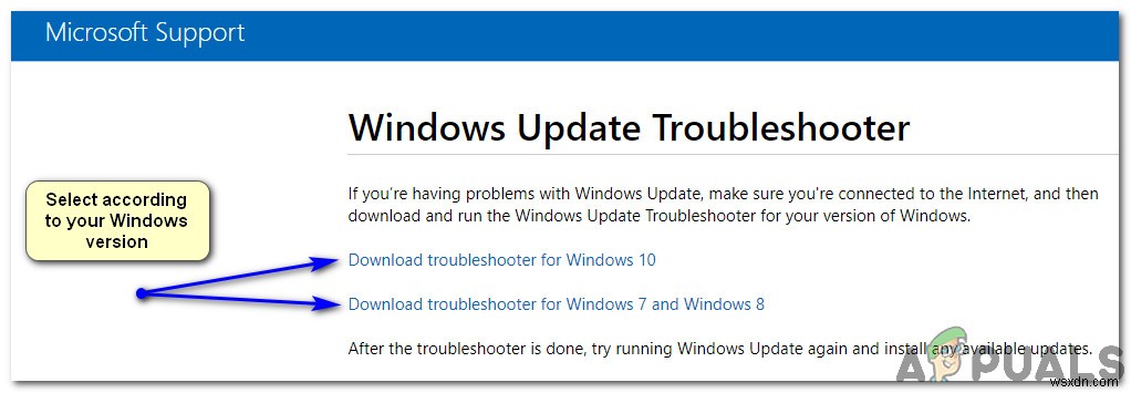 উইন্ডোজ 8 এবং 10 এ কীভাবে উইন্ডোজ আপডেট ট্রাবলশুটার ব্যবহার করবেন 