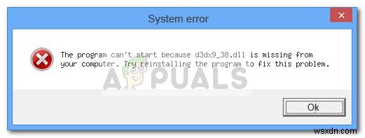 ঠিক করুন:d3dx9_38.dll অনুপস্থিত বা উইন্ডোজ চালানোর জন্য ডিজাইন করা হয়নি 