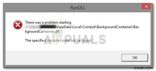 ঠিক করুন:DLL BackgroundContainer.dll ত্রুটি চালান 