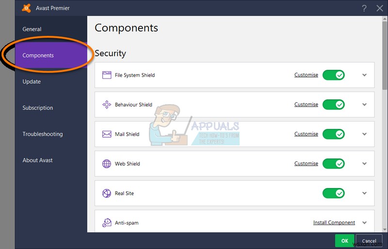 ঠিক করুন:Avast পরিষেবা উচ্চ CPU ব্যবহার 