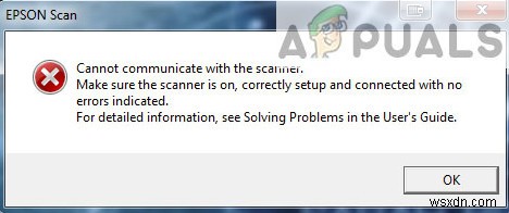 ফিক্স:এপসন স্ক্যান স্ক্যানারের সাথে যোগাযোগ করতে পারে না 