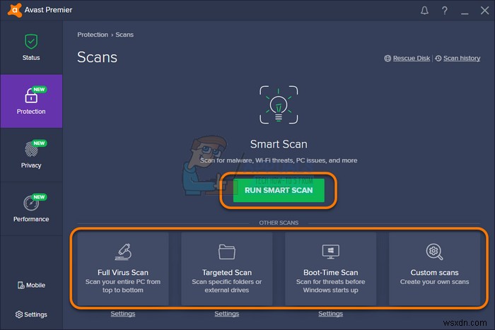 ঠিক করুন:aVast ফায়ারওয়াল শুরু করতে অক্ষম 