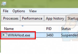 স্থির করুন:WWAHost.exe হাই ডিস্ক, CPU বা মেমরি ব্যবহার