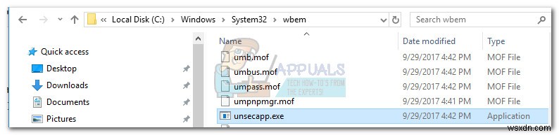 কি:Unsecapp.exe  WMI ক্লায়েন্ট অ্যাপ্লিকেশনের জন্য অ্যাসিঙ্ক্রোনাস কলব্যাক  