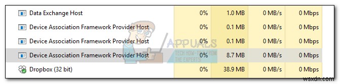 ঠিক করুন:dasHost.exe উচ্চ CPU এবং মেমরি ব্যবহার 