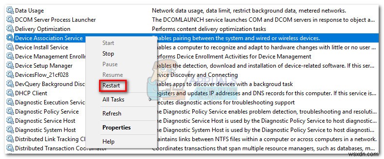 ঠিক করুন:dasHost.exe উচ্চ CPU এবং মেমরি ব্যবহার 