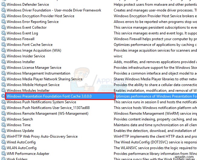 ঠিক করুন:PresentationFontCache.exe উচ্চ CPU বা মেমরি ব্যবহার 