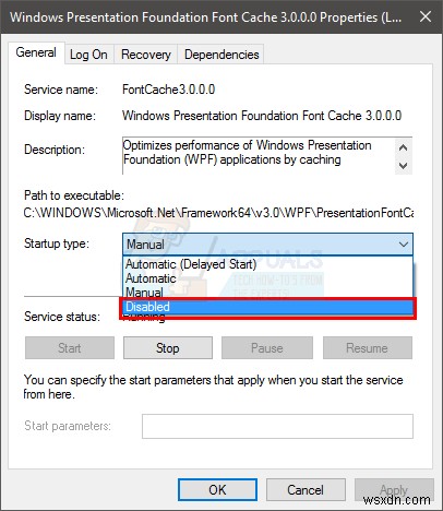 ঠিক করুন:PresentationFontCache.exe উচ্চ CPU বা মেমরি ব্যবহার 