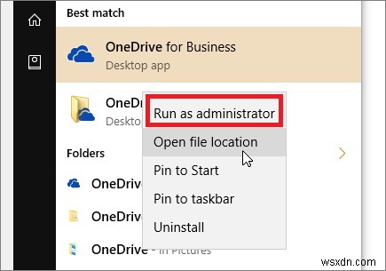 স্থির করুন:OneDrive ‘OneDrive.exe’