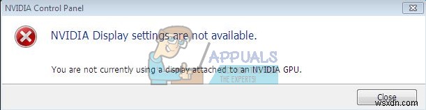 সমাধান:আপনি বর্তমানে একটি NVIDIA GPU এর সাথে সংযুক্ত একটি ডিসপ্লে ব্যবহার করছেন না