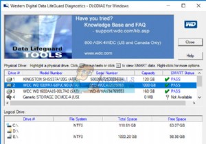 ঠিক করুন:হার্ড ড্রাইভ ডিএসটি শর্ট টেস্ট ব্যর্থ হয়েছে 