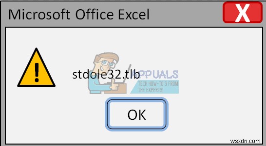 ঠিক করুন:Microsoft Excel 2007 এরর stdole32.tlb 