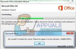 অফিস 365/2016 অ্যাক্টিভেশন ত্রুটি 0x80072EFD কীভাবে ঠিক করবেন  আমরা সার্ভারের সাথে যোগাযোগ করতে পারিনি  