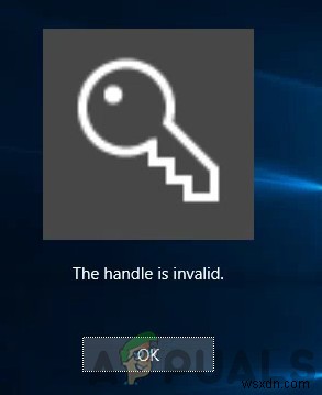 ঠিক করুন:উইন্ডোজ 10 এ লগ ইন করার সময় হ্যান্ডেলটি অবৈধ ত্রুটি বার্তা 