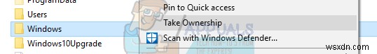 কিভাবে:Windows 10-এর প্রসঙ্গ মেনুতে টেক ওনারশিপ যোগ করুন 