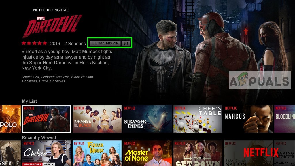 [ফিক্স] Netflix 4K-এ ভিডিও দেখাচ্ছে না 