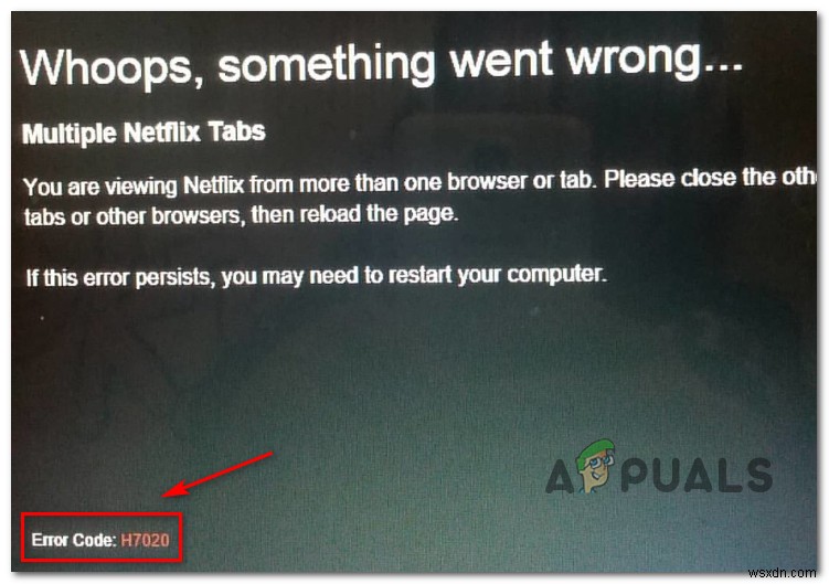 কিভাবে Netflix ত্রুটি কোড H7020 ঠিক করবেন? 