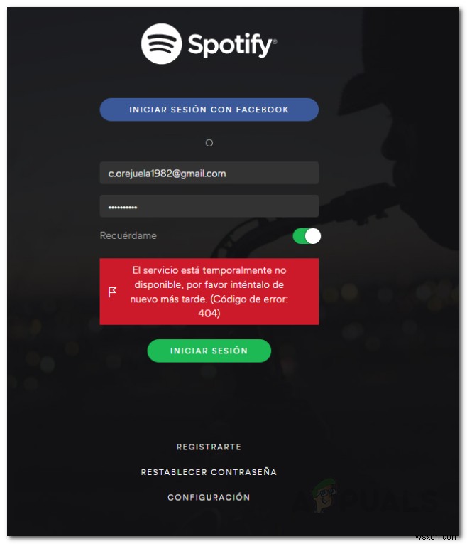 Spotify লগইন ত্রুটি 404:সমস্যা সমাধান 