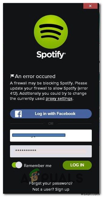 সমাধান:Spotify ত্রুটি 412