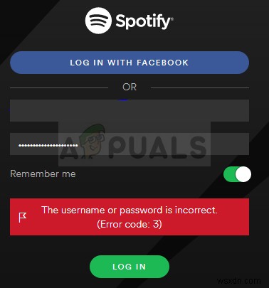 ঠিক করুন:Spotify ত্রুটি কোড 3 