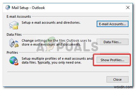 ঠিক করুন:Outlook.pst খুঁজে পাওয়া যাবে না 