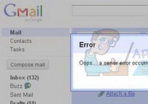 ঠিক করুন:ওহো... একটি সার্ভার ত্রুটি ঘটেছে এবং আপনার ইমেল পাঠানো হয়নি (#707) 