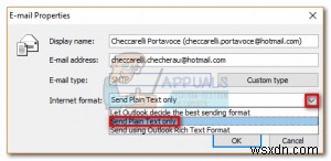 স্থির করুন:Outlook winmail.dat সংযুক্তি পাঠানো হচ্ছে