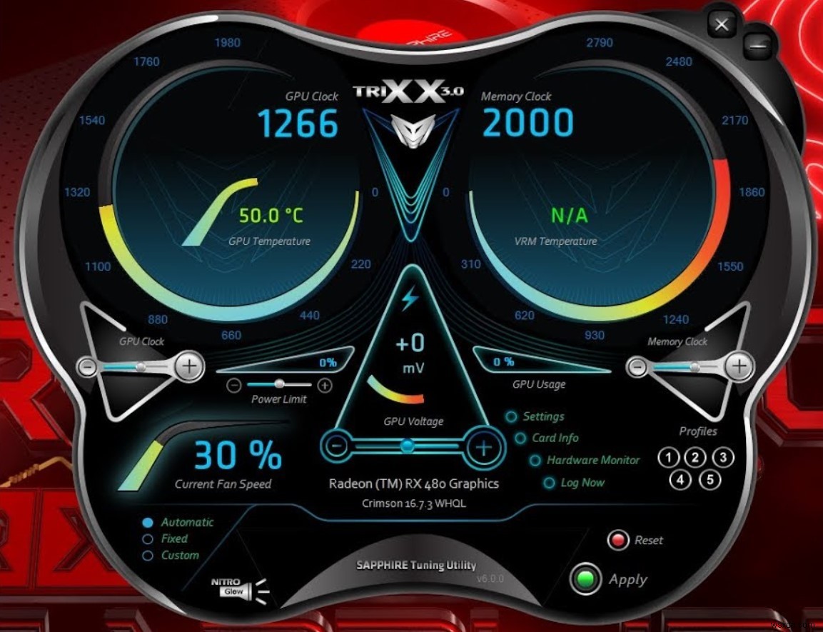 আপনার SAPPHIRE GPUs ও অপ্টিমাইজ ফ্যানের গতি এবং স্বাস্থ্য ওভারক্লক করতে SAPPHIRE TriXX 7.5.0 কীভাবে ব্যবহার করবেন