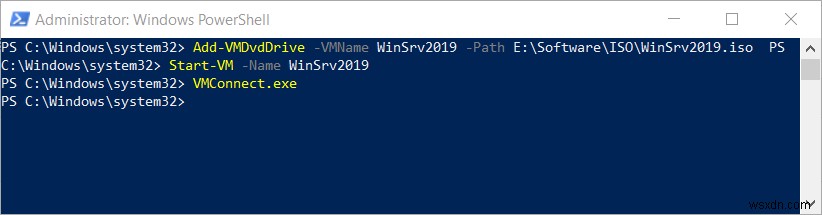 PowerShell ব্যবহার করে Hyper-V 2019-এ ভার্চুয়াল মেশিন তৈরি করা 