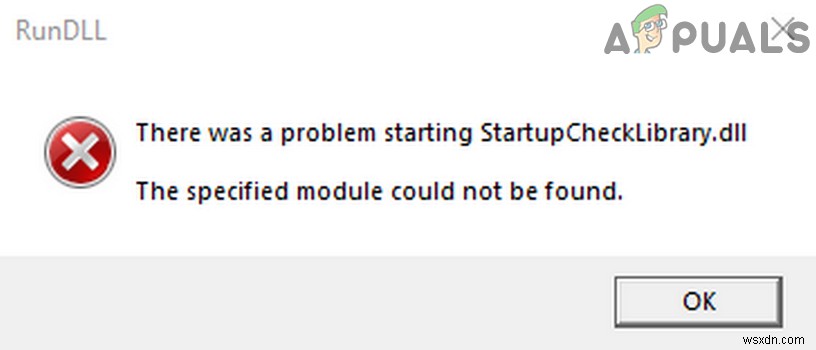 ঠিক করুন:StartUpCheckLibrary.dll অনুপস্থিত 