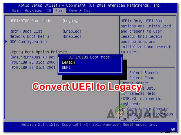 উইন্ডোজ (7, 8 এবং 10) এ UEFI কে কীভাবে লিগ্যাসি BIOS-এ রূপান্তর করবেন