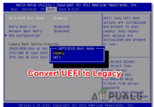উইন্ডোজ (7, 8 এবং 10) এ UEFI কে কীভাবে লিগ্যাসি BIOS-এ রূপান্তর করবেন
