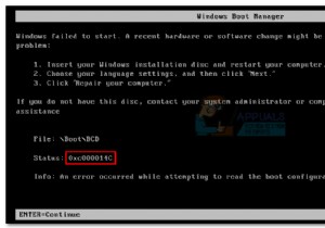 ঠিক করুন:উইন্ডোজ 7, ​​8 এবং 10 এ ত্রুটি 0xc000014C 