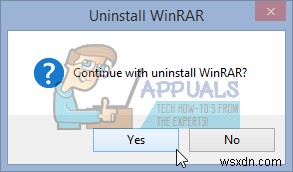 কিভাবে Windows 7/8/10 থেকে WinRar আনইনস্টল করবেন 