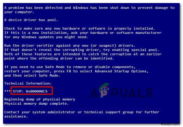 কীভাবে BSOD স্টপ ত্রুটি 0X000000C5 ঠিক করবেন 