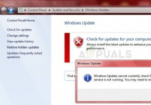 ঠিক করুন:উইন্ডোজ আপডেট পরিষেবা চলছে না 
