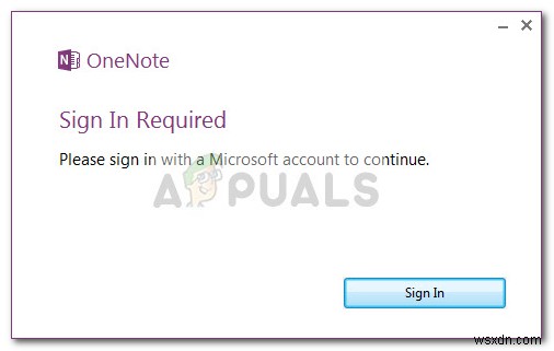 ঠিক করুন:Windows 7-এ OneNote-এ  সাইন ইন প্রয়োজনীয় ৷ 