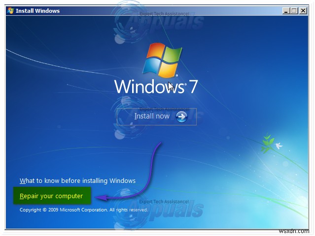 Windows 7 এ স্টার্টআপ রিপেয়ার লুপ কিভাবে ঠিক করবেন