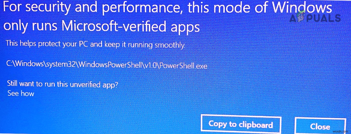 উইন্ডোজ 10 এ  PowerShell.exe একটি মাইক্রোসফ্ট-ভেরিফাইড অ্যাপ নয়  কীভাবে ঠিক করবেন 