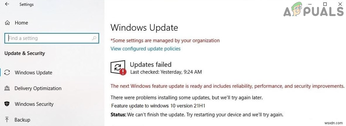 কীভাবে  উইন্ডোজ 10-এ ফিচার আপডেট, সংস্করণ 21H1 ইনস্টল করতে ব্যর্থ  ঠিক করবেন? 