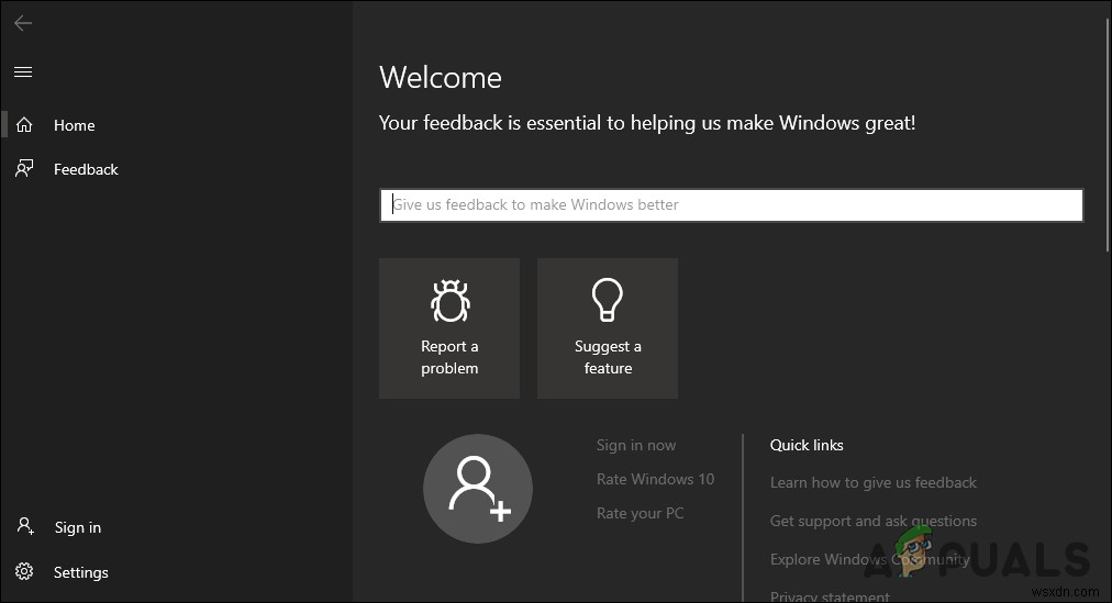 Windows 10 এ ফিডব্যাক হাব অক্ষম করুন এবং সরান 