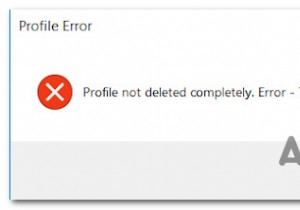 ঠিক করুন:উইন্ডোজ 10-এ  প্রোফাইল সম্পূর্ণরূপে মুছে ফেলা হয়নি  ত্রুটি 