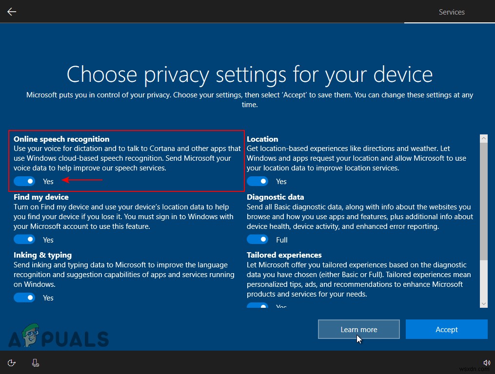 কিভাবে Windows 10 এ অনলাইন স্পিচ রিকগনিশন সক্ষম/অক্ষম করবেন? 