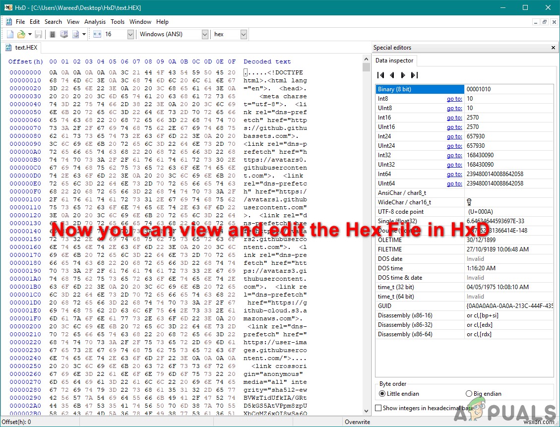 Windows 10-এর জন্য HEX Editors ব্যবহার করা সহজ 