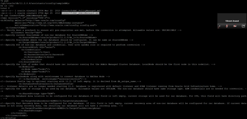 rconfig ব্যবহার করে একটি স্বতন্ত্র ডাটাবেসকে Oracle RAC-তে রূপান্তর করুন 